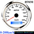 New GPS Speedometer 7 Color Backlight Motorcycle Car Boat Speed Meter 60 km/h 30 knots 120MPH Speedometers With GPS Sensor - KiwisLove