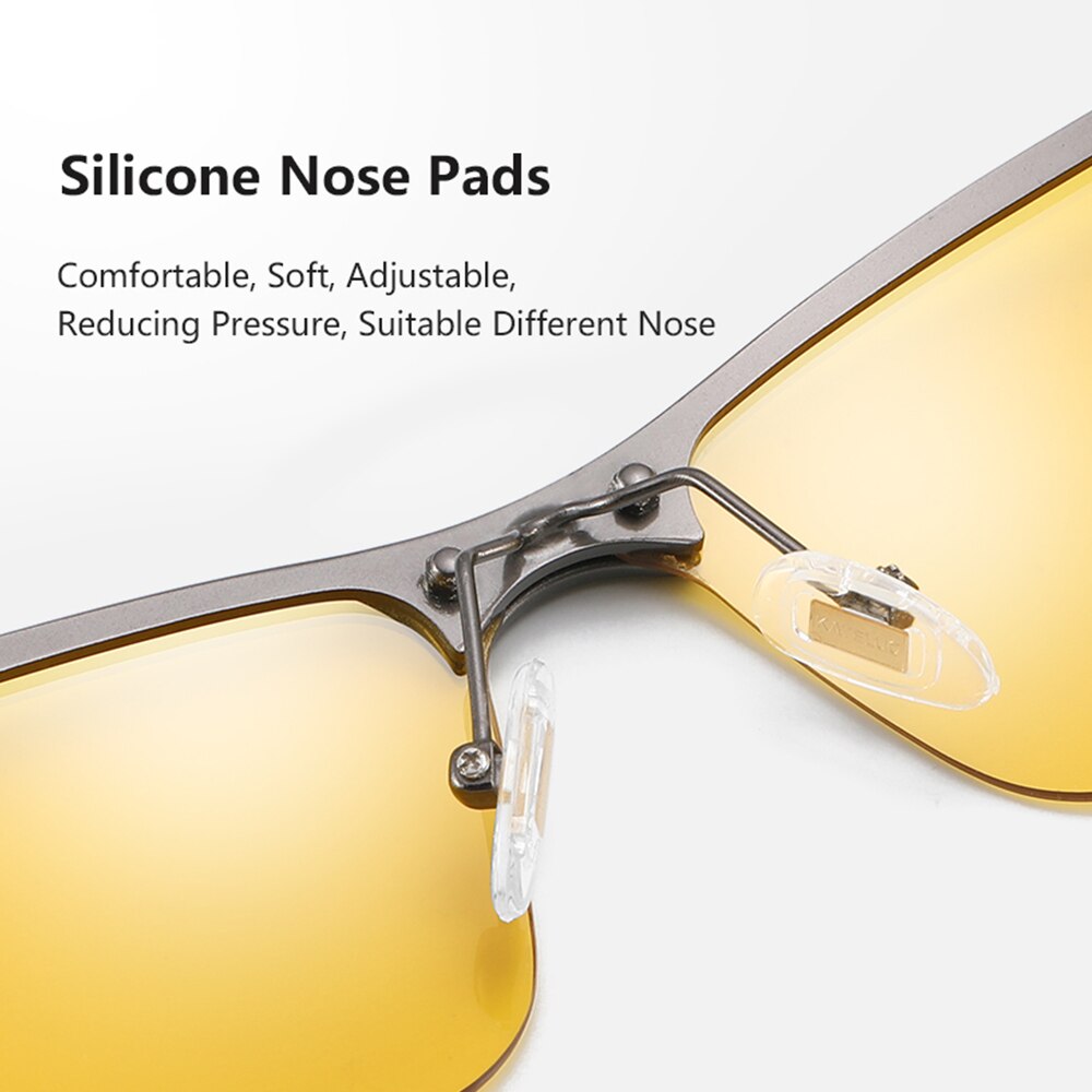 Sunglasses Men Day Night Vision Goggles Anti-glare UV400 For Driving Outdoor Sports Photochromic Yellow Len Polarized Eyewear - KiwisLove
