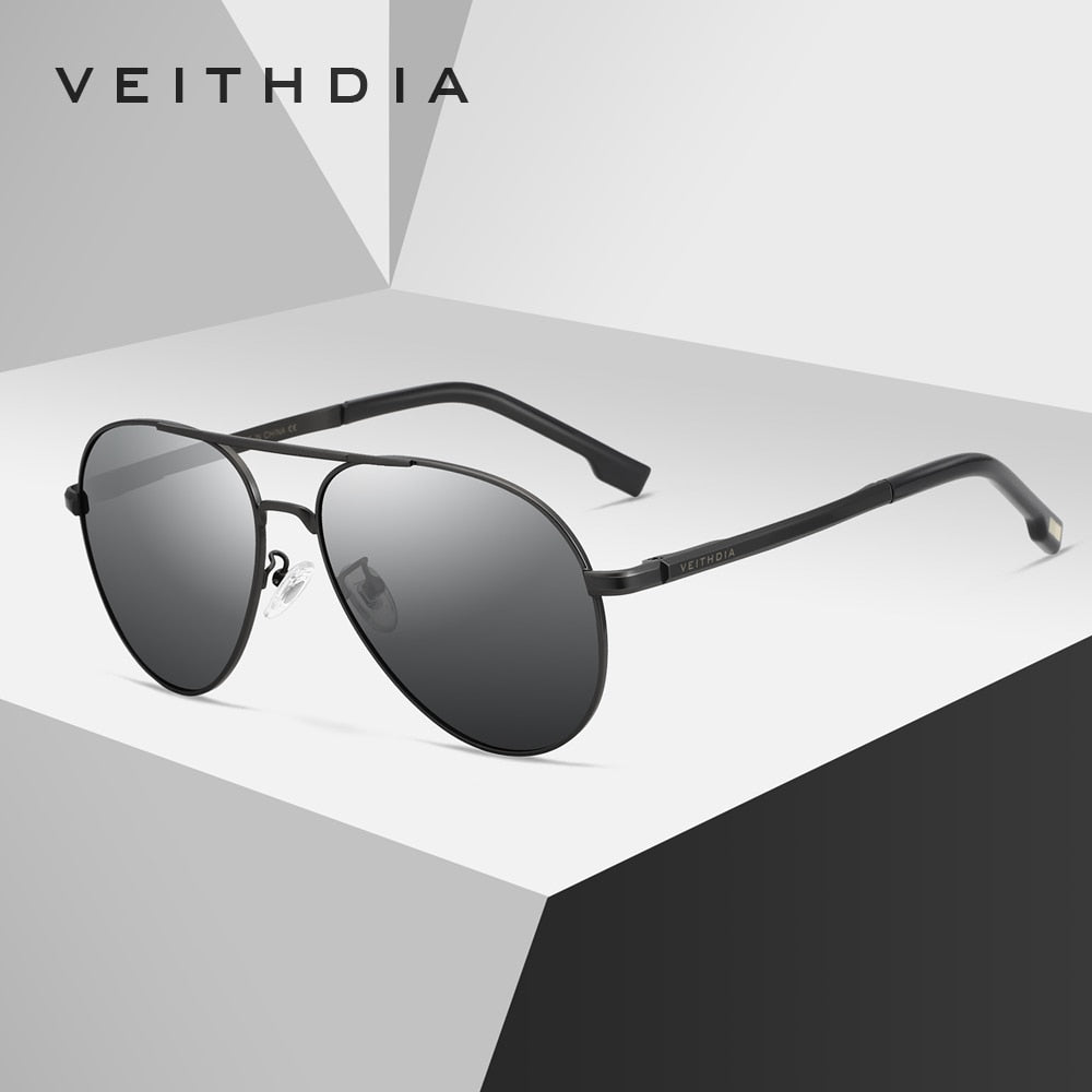 VEITHDIA Men Vintage Polarized UV400 Sunglasses Outdoor Classic Women Sun Glasses Coating Lens Driving Eyewear For Male 2482 - KiwisLove