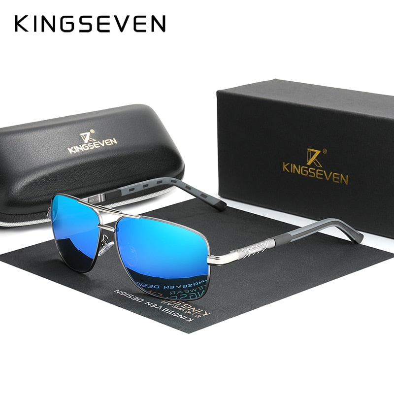 KINGSEVEN 2020 Aluminum Brand Pilot Polarized Sunglasses Men Women Fashion Frame Male Sun Glasses For Driving Oculos de sol - KiwisLove