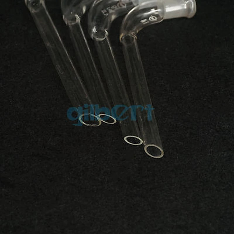 14/23 19/26 24/29 29/32 Joint Distilling Glass Adapter 105 Degree Bend with Straight Tube Labware - KiwisLove