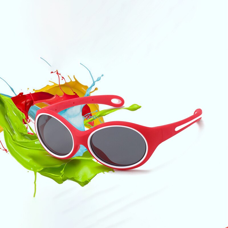 Kids Sunglasses Fashion Vintage Boys Girls Baby Infant TPE Sun Glasses UV400 Eyewear Child Shades Polarized Eyeglasses 82007 - KiwisLove