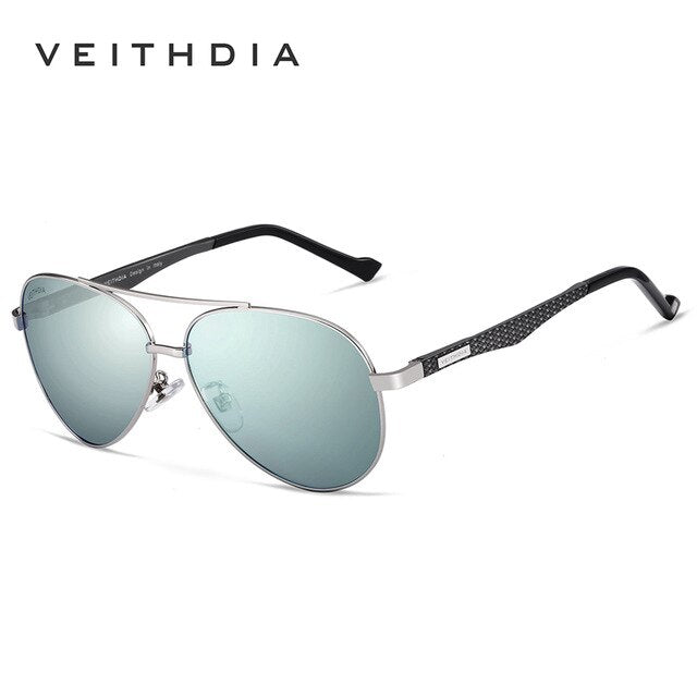 VEITHDIA Men Sunglasses Aluminum Pilot Style Frame Polarized Mirror Women Sun Glasses Eyewear For Male UV400 Protection 3850 - KiwisLove