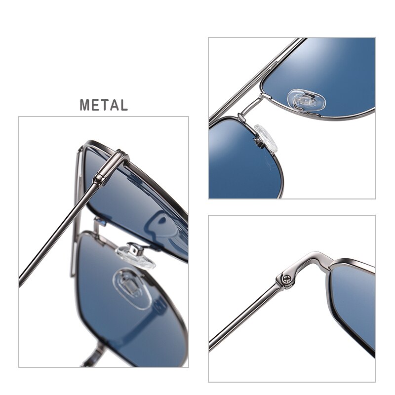 Sunglasses Men Unisex Vintage Metal Drive Polarized UV400 Lens Women Sun Glasses Male Gradient Eyewear Accessories Fashion 3344 - KiwisLove