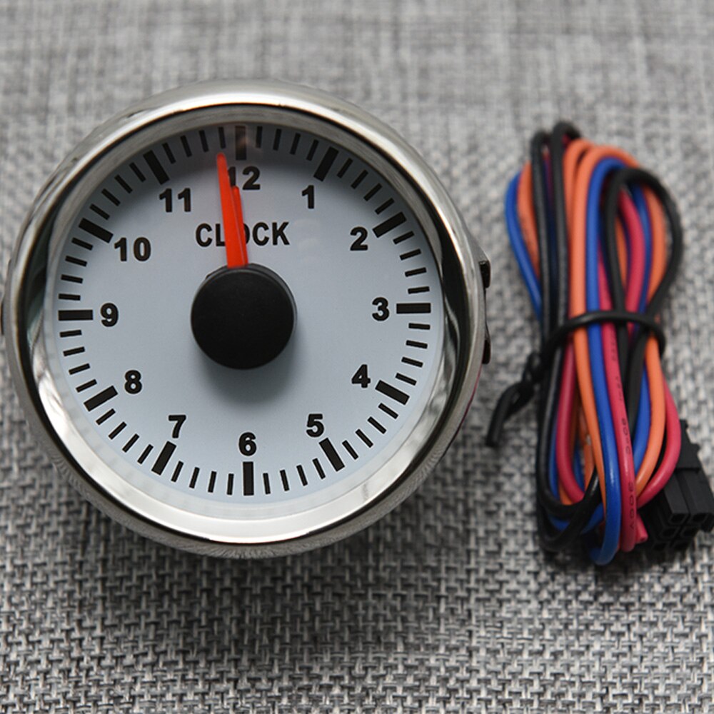 12 Hours Digital Pointer Clock Gauge Hour Meters for Marine Car Boat Yacht Show Clock Meters Red Backlight 9~32Vht hour meters - KiwisLove