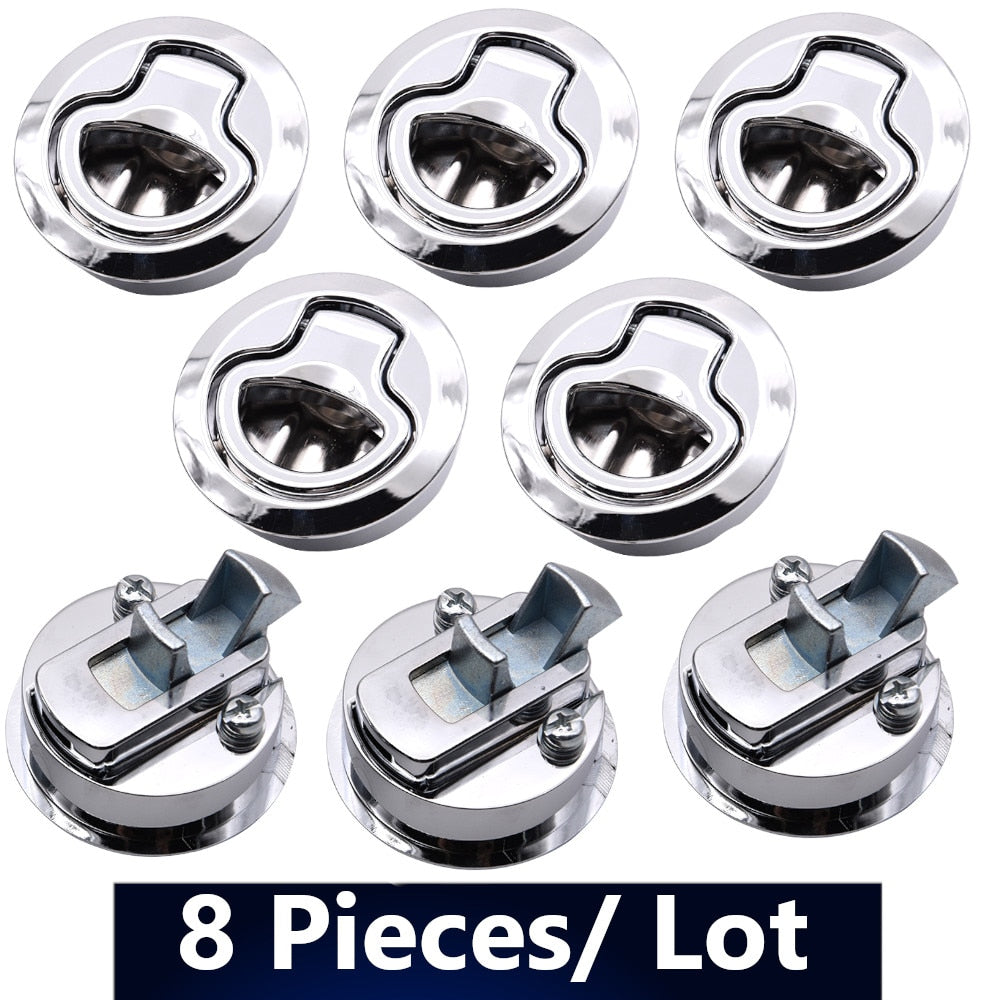 Boat Deck Hatches Flush Boat Latchs For Marine Boat Yatch Ship RV Round Deck Locker Flush Mount Latch Marine Hardware Accessory - KiwisLove