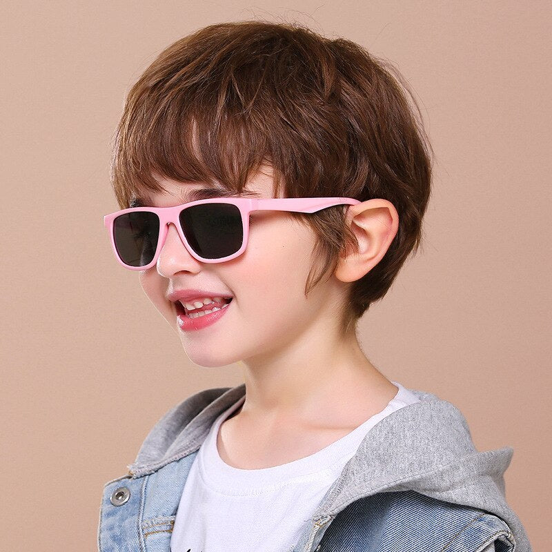 Children's Sun Glasses Polarized Lens Classic Sunglasses For Kids Babies Boy Girl Cute UV400 Protection Vintage Eyewear 8249 - KiwisLove