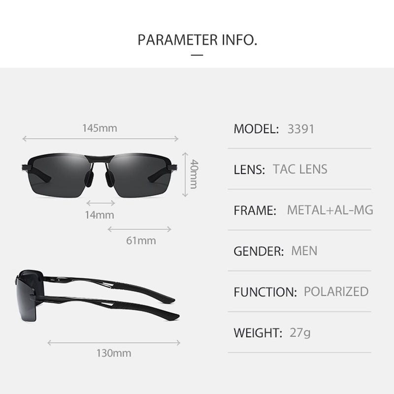 Outdoor Sunglasses Sports Fishing Men Women Sun Glasses Vintage Male Polarized UV400 Lens Driving Eyeglasses For Female 3391 - KiwisLove