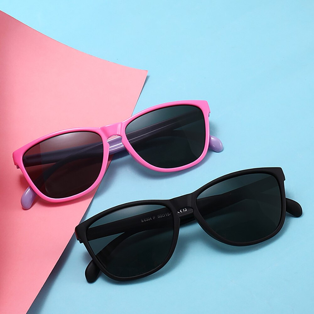 Kids Sunglasses Fashion Vintage Boys Girls Baby Children Sun Glasses UV400 Eyewear Cool Classic Sport Square Polarized Lens 8304 - KiwisLove