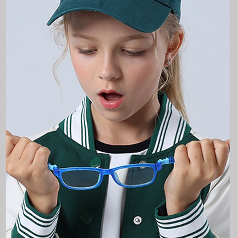 Brand Kids Glasses Anti Computer Blue Laser Fatigue Boys Girls Clear Eyeglasses TR90 Optical Frame Children Eyewear 2008 - KiwisLove