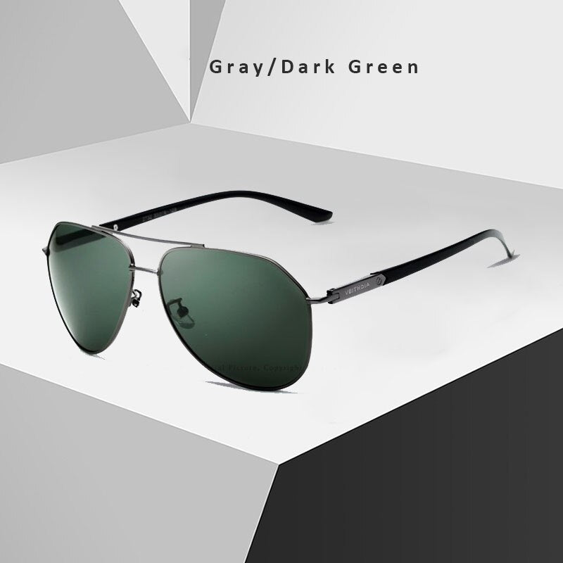 VEITHDIA Brand Designer Men's Stainless Steel Sunglasses Polarized UV400 Mirror Male Sun Glasses Women For Men Oculos de sol - KiwisLove