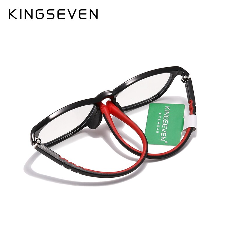 KINGSEVEN Anti Blue Light Glasses Kids Round Children Clear Bluelight Glasses Boys Girl Safety Shades Computer Glasses - KiwisLove