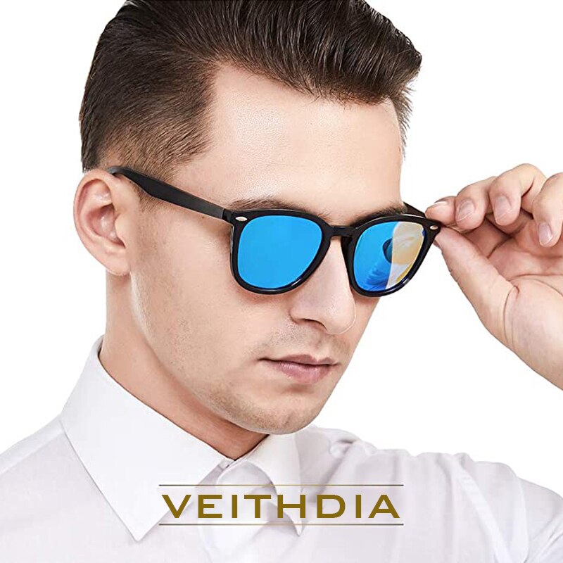 VEITHDIA Sunglasses Men Fashion Brand Designer Unisex Photochromic Polarized Mirror Male Eyewear Sun Glasses For Women V6116 - KiwisLove