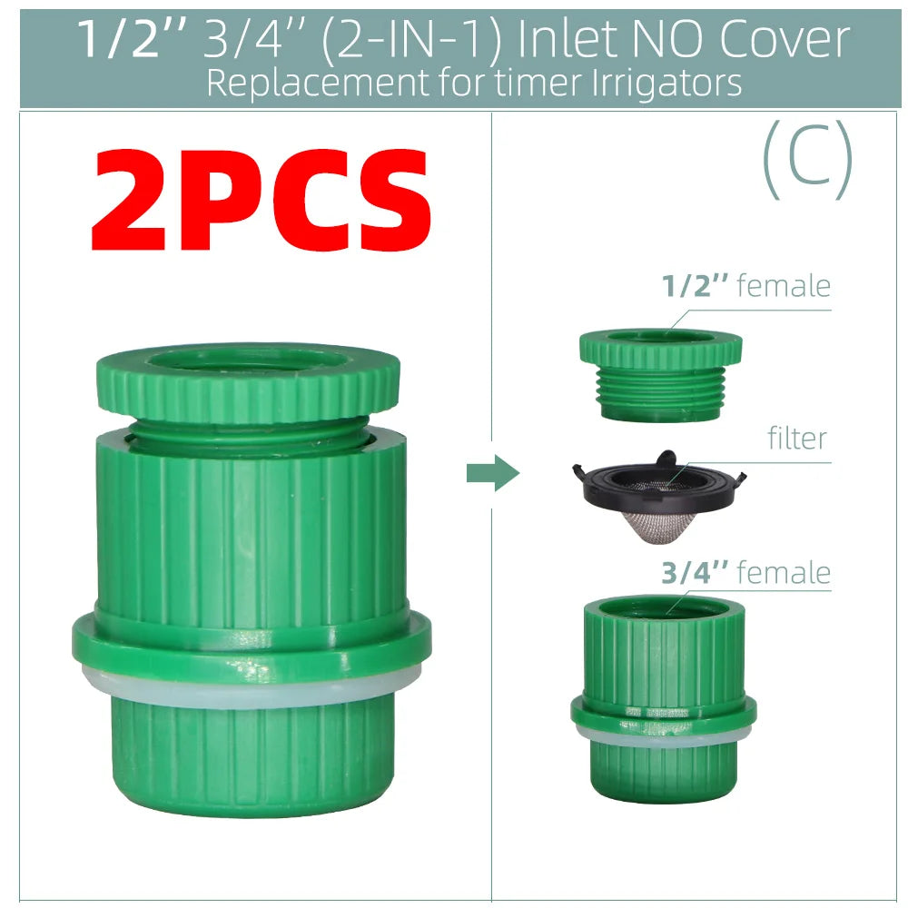 1/2''3/4'' Tap Connector Garden Irrigation Accessories Automatic Water Time Plants Watering Fittings for Growing  Vegetables Too