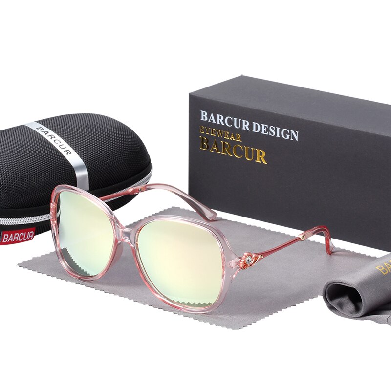 BARCUR Photochromic Sunglasses Women Polarized Round Sun Glasses Lady Eyewear UV400 - KiwisLove