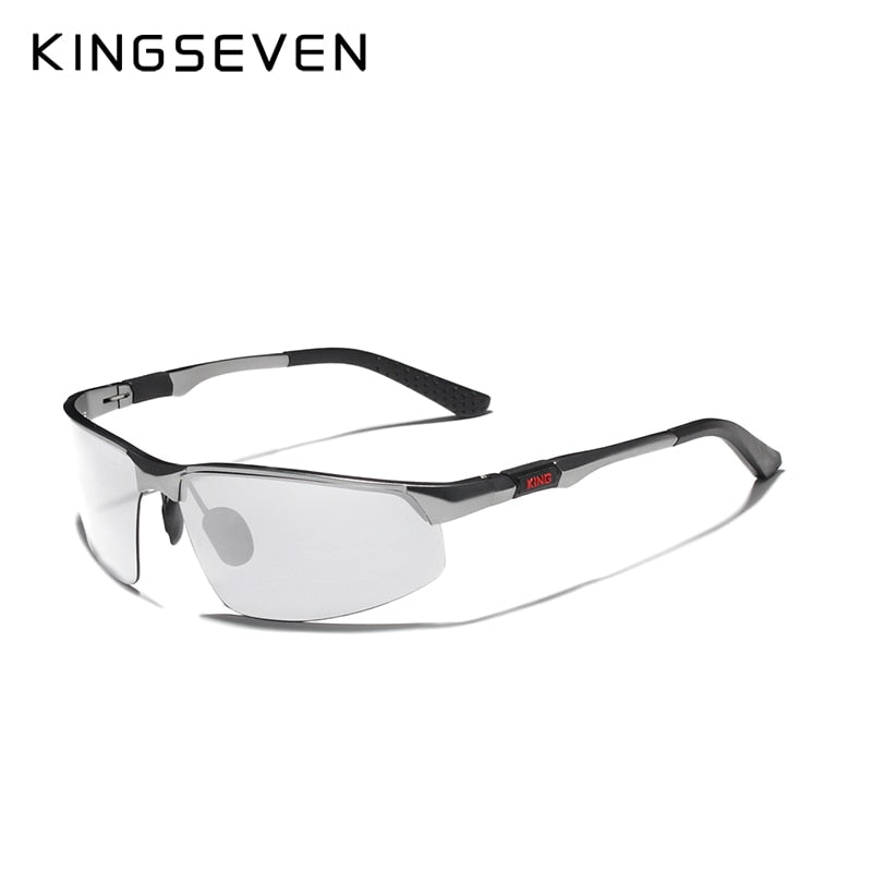 KINGSEVEN 2020 Aluminum Photochromic Sunglasses Men Polarized Vintage Black Driving Sun Glasses For men Oculos De Sol Masculino - KiwisLove