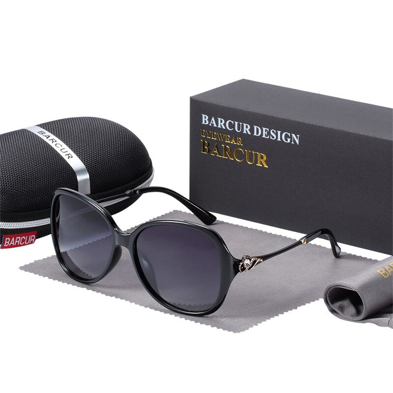 BARCUR Photochromic Sunglasses Women Polarized Round Sun Glasses Lady Eyewear UV400 - KiwisLove