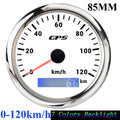 New GPS Speedometer 7 Color Backlight Motorcycle Car Boat Speed Meter 60 km/h 30 knots 120MPH Speedometers With GPS Sensor - KiwisLove