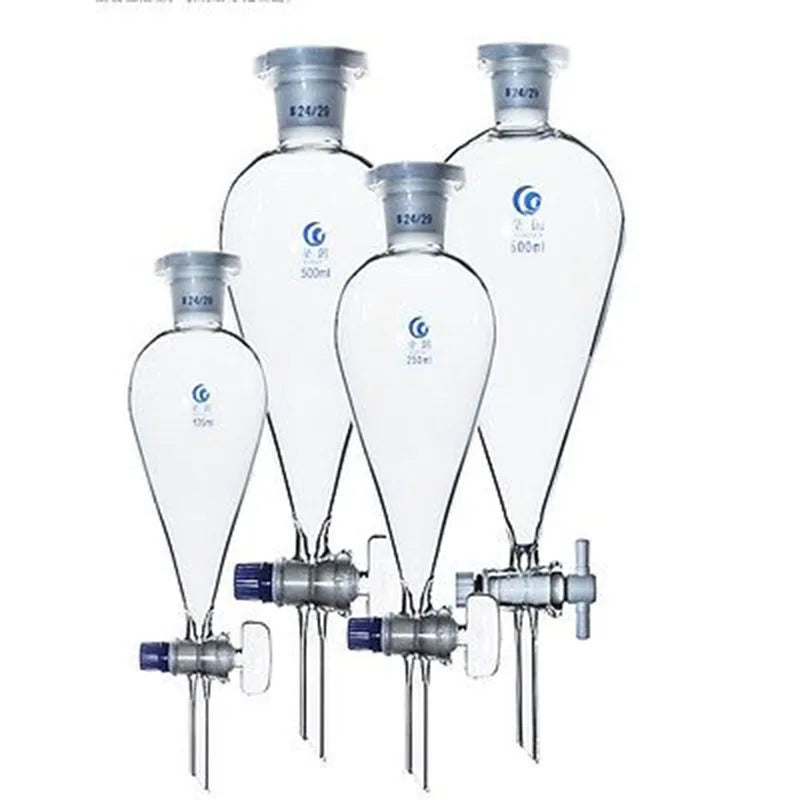 1000ml 24/29 Joint Chemistry Laborotary Glass Pear Shaped Separatory Funnel with  Stopcock - KiwisLove