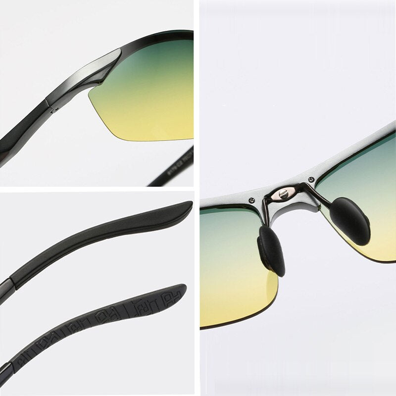 Sunglasses Aluminum Polarized UV400 Lens Day Night Driver Sun Glasses Male Sports Outdoor For Men Eyewear Accessories V8179 - KiwisLove