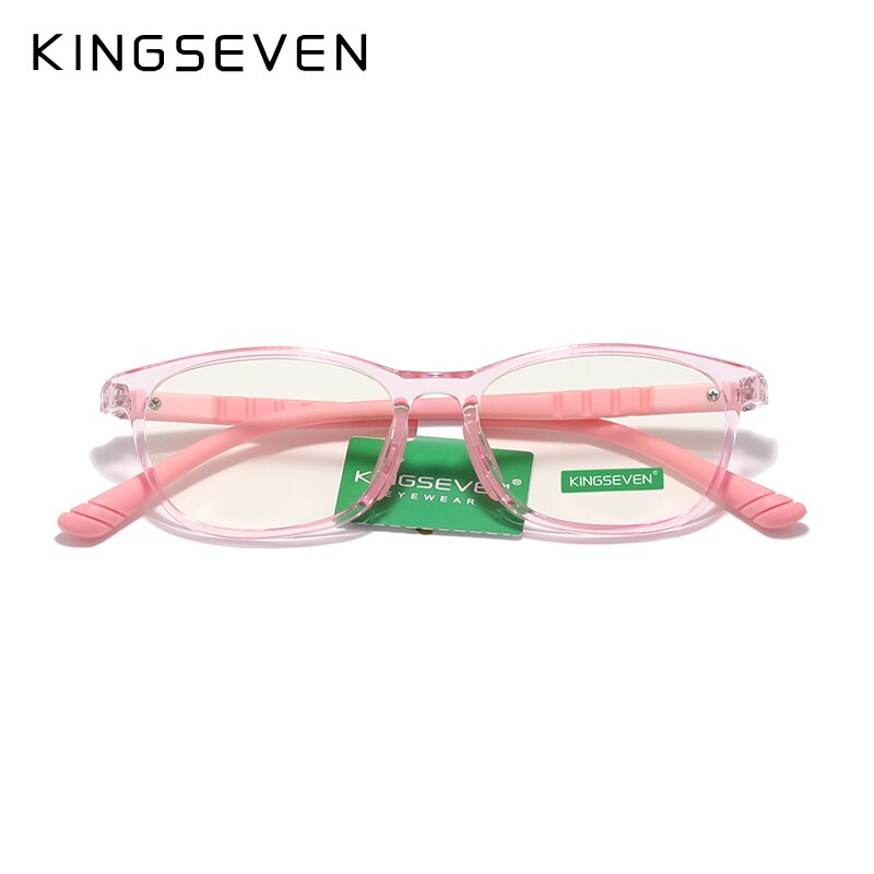 KINGSEVEN Anti Blue Light Glasses Kids Round Children Clear Bluelight Glasses Boys Girl Safety Shades Computer Glasses - KiwisLove