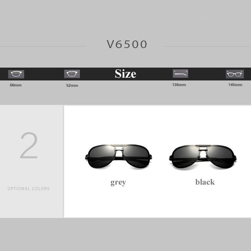 VEITHDIA Aluminum Magnesium Rimless Men's Sunglasses Outdoor Polarized UV400 Lens Sun Glasses Eyewears Accessories For Male 6500 - KiwisLove