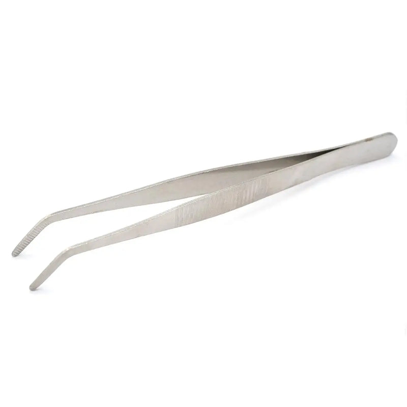 16cm Stainless Steel Tweezer Curved Round Tip Chemistry Medical Tool  Lab Use - KiwisLove