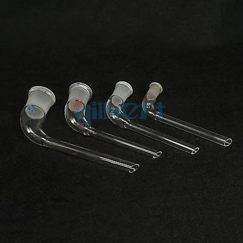 14/23 19/26 24/29 29/32 Joint Distilling Glass Adapter 105 Degree Bend with Straight Tube Labware - KiwisLove