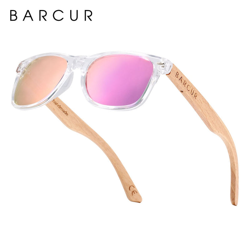BARCUR Children Sunglasses Polarized Wood Sun Glasses Boy Girls UV400 Eyewear Oculos Gafas De Sol - KiwisLove