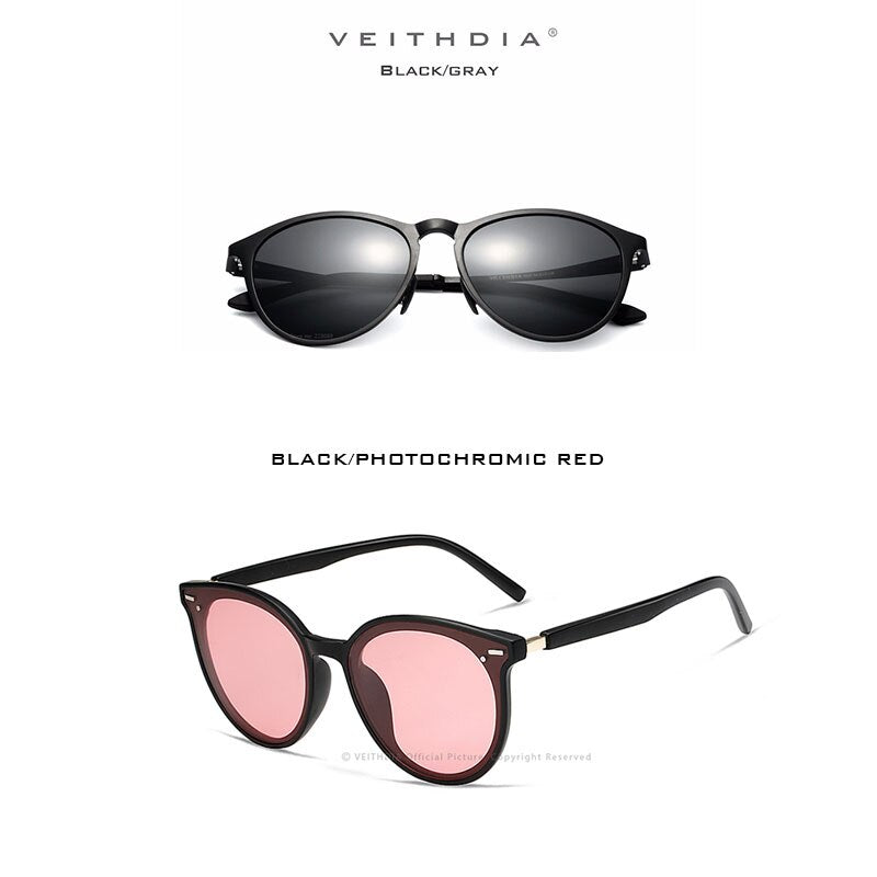 VEITHDIA Brand 2PCS Packs Aluminum Magnesium Photochromic Sunglasses Polarized UV400 Lens Eyewear Accessories Male Sun Glasses - KiwisLove