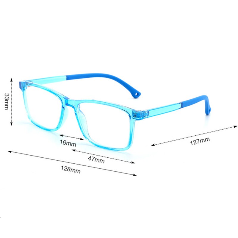 Brand Kids Glasses Anti Blue Light Blocking Boys Girls Square Ultralight Eyeglasses TR90 Optical Frames UV400 Eyewear 8500 - KiwisLove