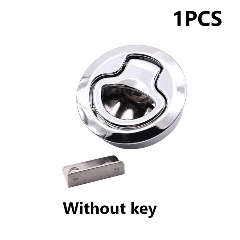 Stainless Steel Flush Boat Marine Latch Flush Pull Latches Slam Lift Handle Deck Hatches For Yacht Marine Hardware Without Key - KiwisLove