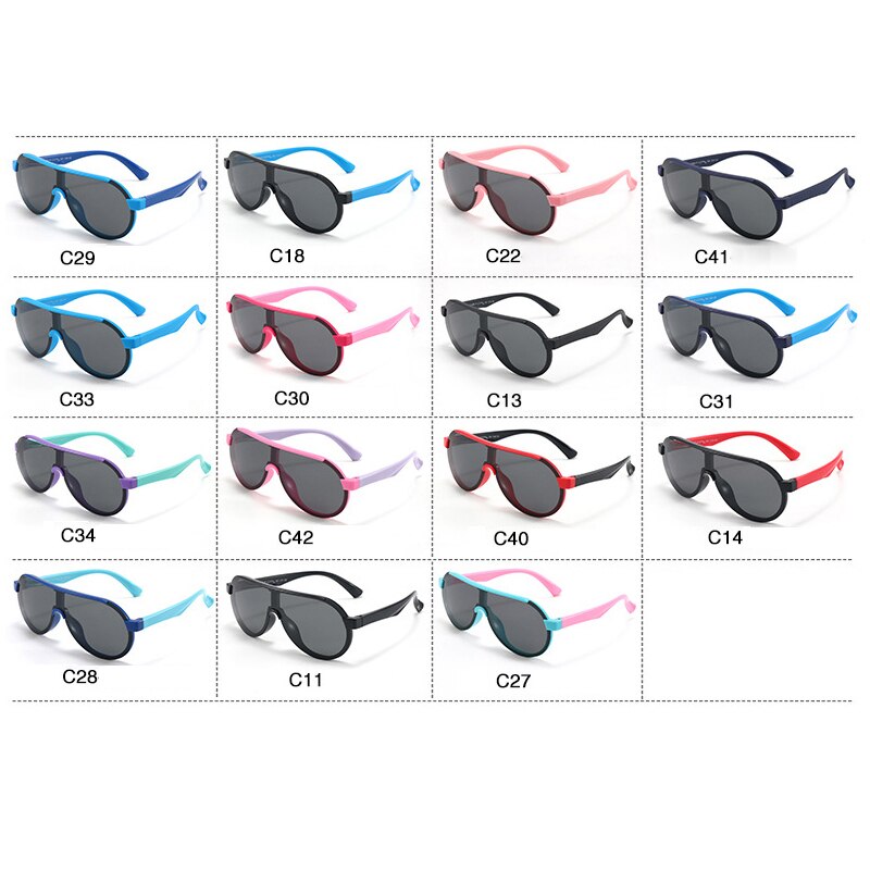 Children Sunglasses Fashion Vintage Polarized UV400 Protection Outdoor Classic Sports For Kids Babies Boys Girls Glasses 8290 - KiwisLove