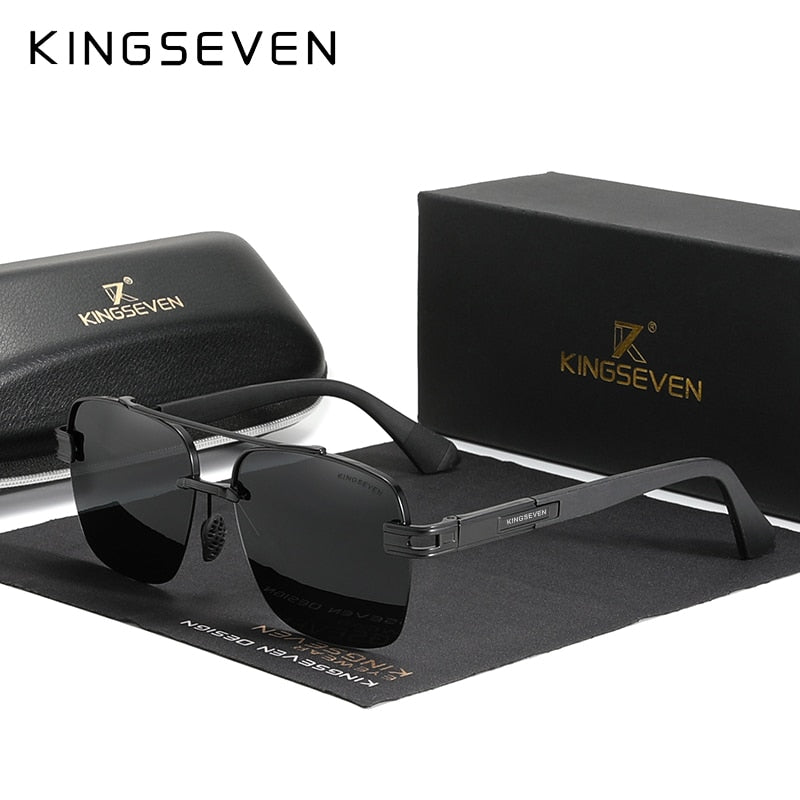 KINGSEVEN 2022 Brand New Design Sunglasses For Men Polarized Gradient Sun glasses Women Men Square Retro Eyewear Okulary - KiwisLove