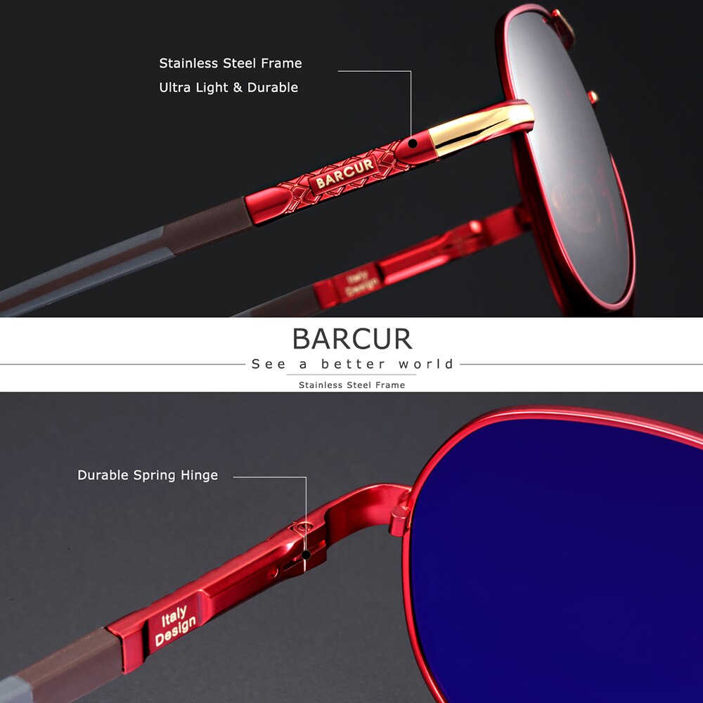 BARCUR Original Night Vision Glasses Luxury Brand Night Driving Glasses - KiwisLove