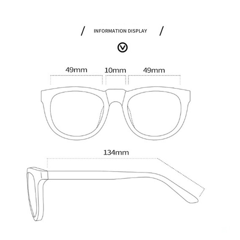 Fashion Kids Polarized Sunglasses Round Unisex Riding Boys And Girls Retro Sun Glasses Cool Outdoor UV400 Eyewear 3054 - KiwisLove