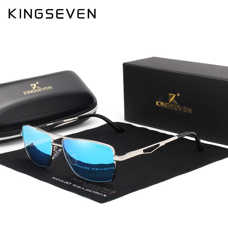 KINGSEVEN 2022 Brand Classic Square Polarized Sunglasses Men's Driving Male Sun Glasses Eyewear UV Blocking Oculos N7906 - KiwisLove