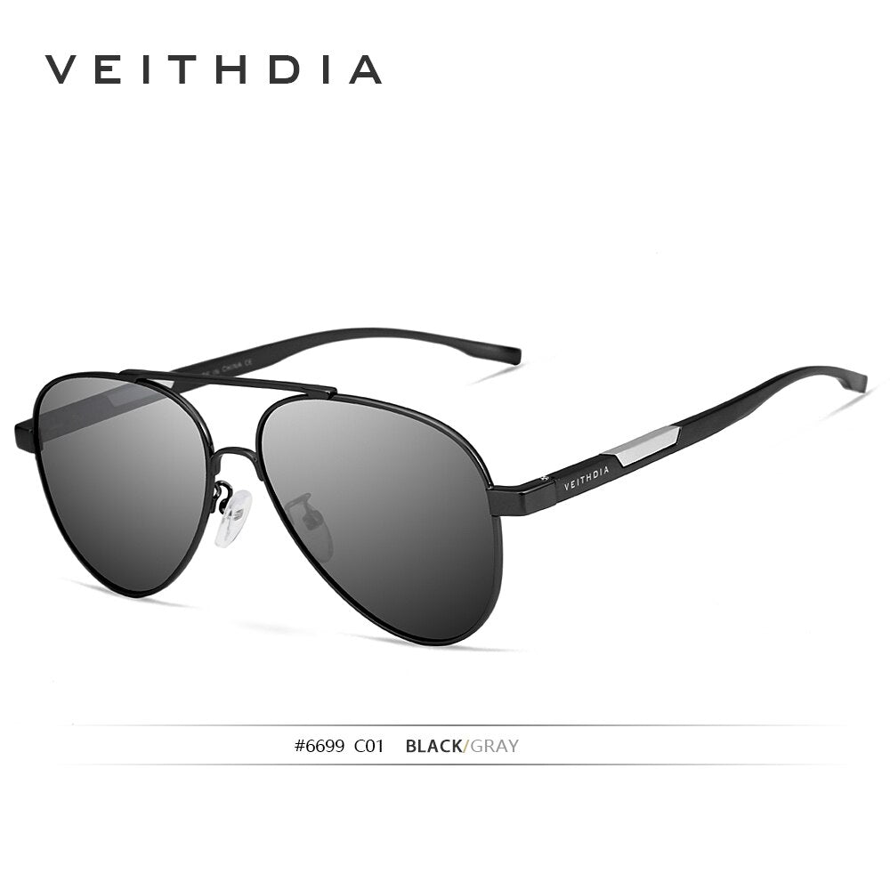 VEITHDIA Men Sunglasses Aluminum Photochromic Polarized UV400 Lens Vintage Eyewear Accessories Male Female Sun Glasses V6699 - KiwisLove