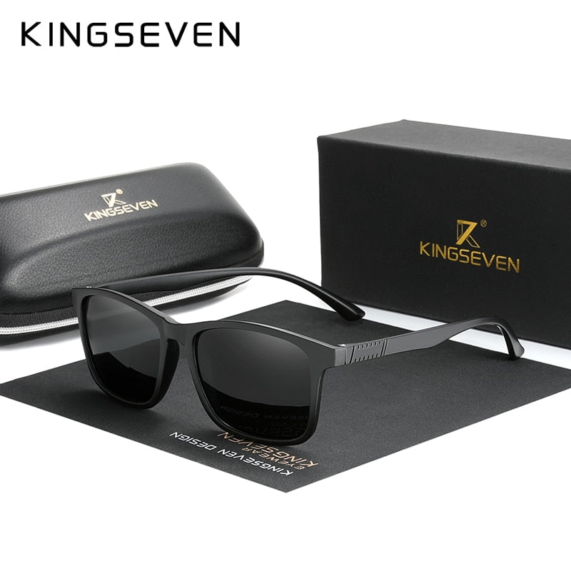 KINGSEVEN SQUARE Ultra Light TR90 Sunglasses Men Polarized Cat.3 1.1mm Thickness Lens Driving Sun Glasses Women Sports Eyewear - KiwisLove