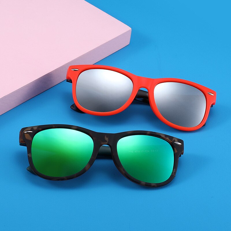 Children Kids Sunglasses Fashion Vintage Boys Girls Baby Sun Glasses UV400 Eyewear Classic Sport Square Polarized Lens SS826 - KiwisLove