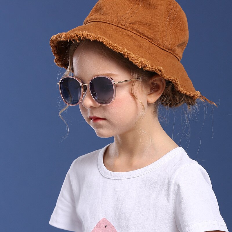 Children Kids Sunglasses Fashion Vintage Boys Girls Baby Sun Glasses UV400 Eyewear Cool Classic Gradient Polarized Lens D3053 - KiwisLove