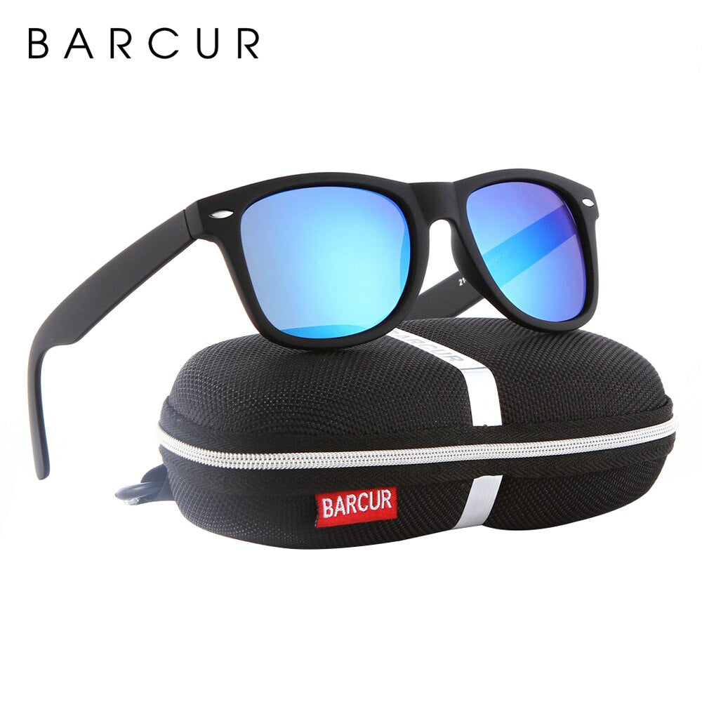 BARCUR Retro Glasses Men Sunglasses Vintage Fashion Classic Brand Glasses Women Sunglasses Unisex UV400 Oculos de sol - KiwisLove