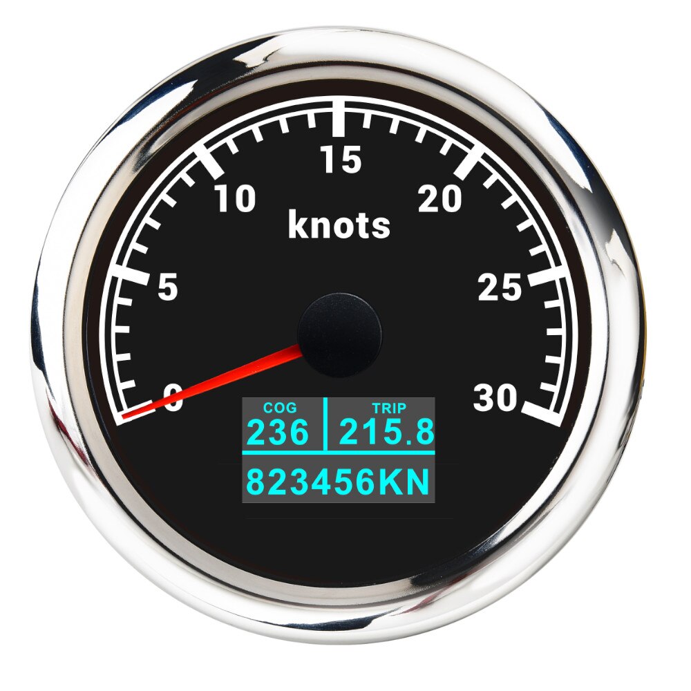 85mm 3 in 1 Marine Boat GPS Speedometer Odometer Gauge 60 MPH Knots GPS Speed Gauges 120kmh 200kmh With GPS Antenna 9-32V - KiwisLove