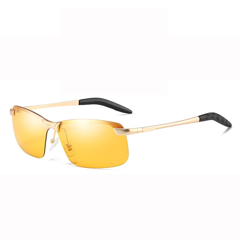 Sunglasses Men Day Night Vision Goggles Anti-glare UV400 For Driving Outdoor Sports Photochromic Yellow Len Polarized Eyewear - KiwisLove