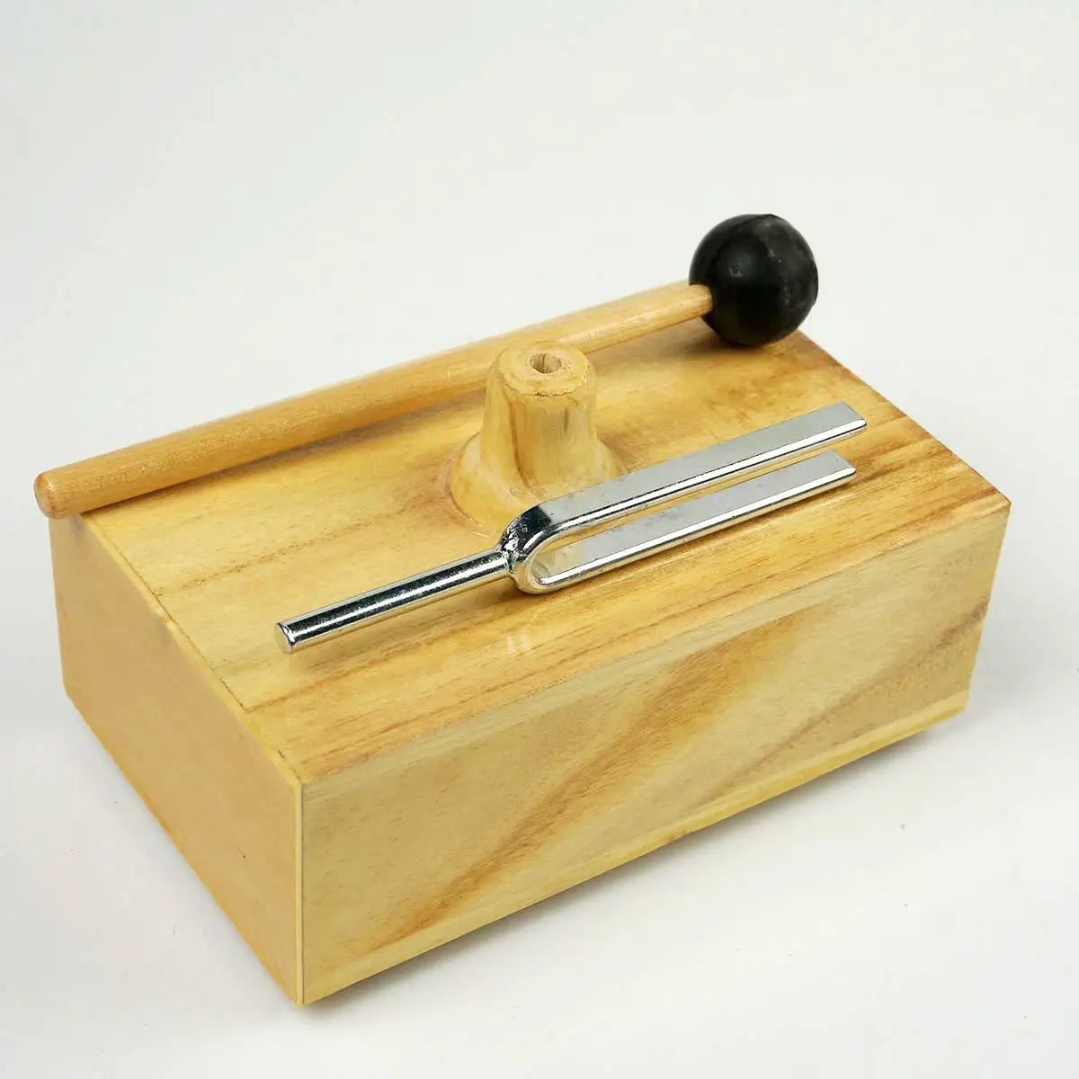 512 Hz Tuning Fork With Wooden Resonant Box And Beater For Music Learning - KiwisLove