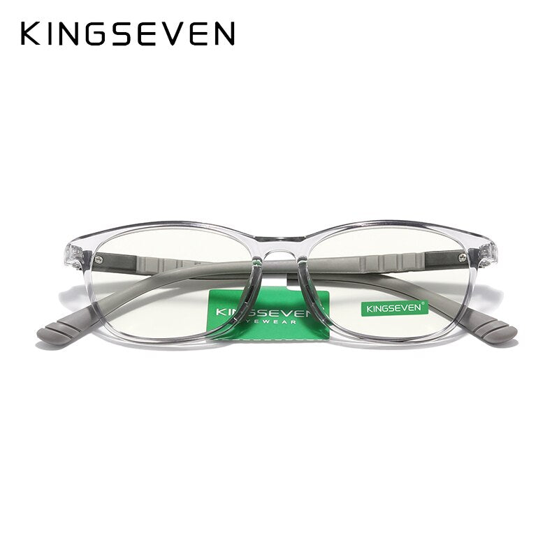 KINGSEVEN Anti Blue Light Glasses Kids Round Children Clear Bluelight Glasses Boys Girl Safety Shades Computer Glasses - KiwisLove
