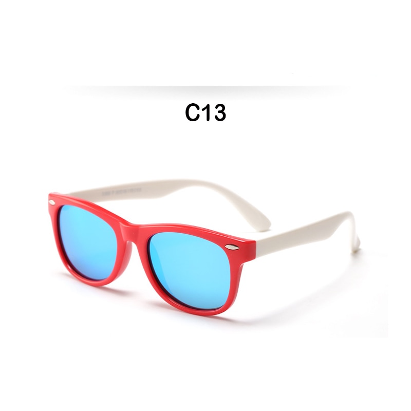Children's Sun Glasses Polarized Lens Classic Sunglasses For Kids Babies Boy Girl Cute UV400 Protection Vintage Eyewear 802 - KiwisLove