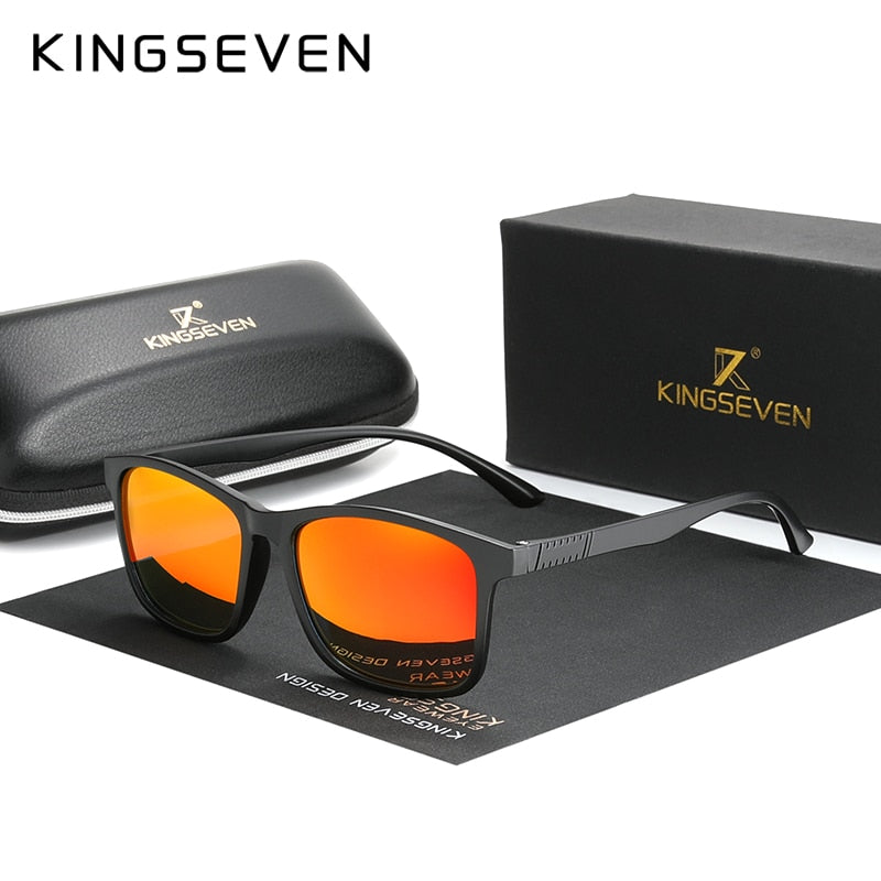 KINGSEVEN SQUARE Ultra Light TR90 Sunglasses Men Polarized Cat.3 1.1mm Thickness Lens Driving Sun Glasses Women Sports Eyewear - KiwisLove