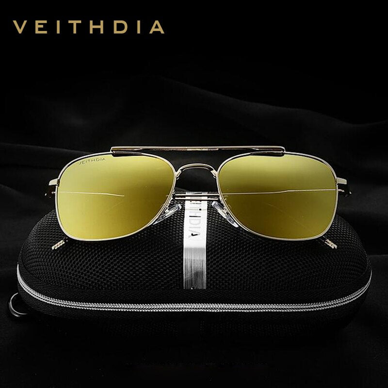 VEITHDIA Women Sunglasses Men Unisex Classic Luxury Brand Alloy Polarized UV400 Fashion Vintage Eyewear Male Sun Glasses V3820 - KiwisLove