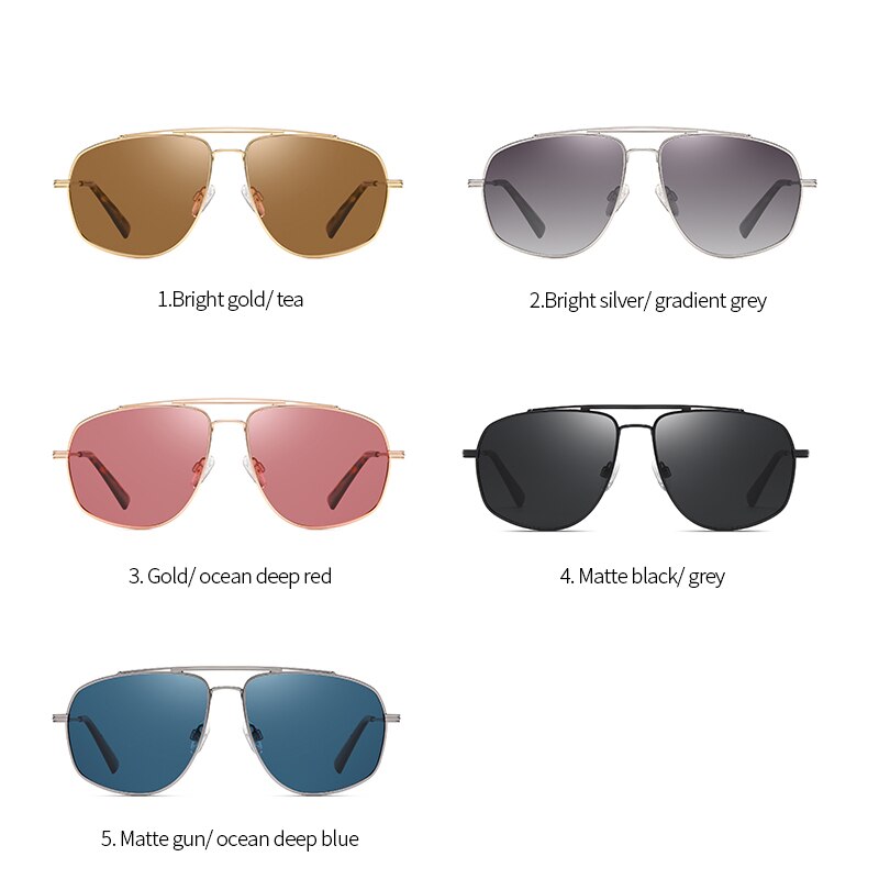 Sunglasses Men Unisex Vintage Metal Drive Polarized UV400 Lens Women Sun Glasses Male Gradient Eyewear Accessories Fashion 3344 - KiwisLove